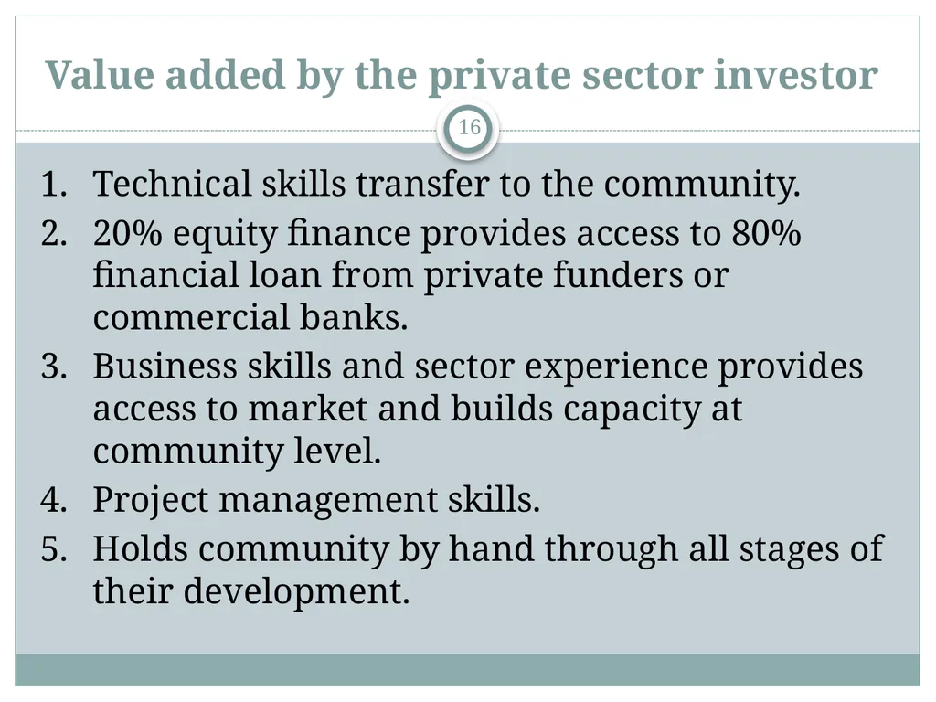 A Community Economic Development Model Based on - slide 16 of 33