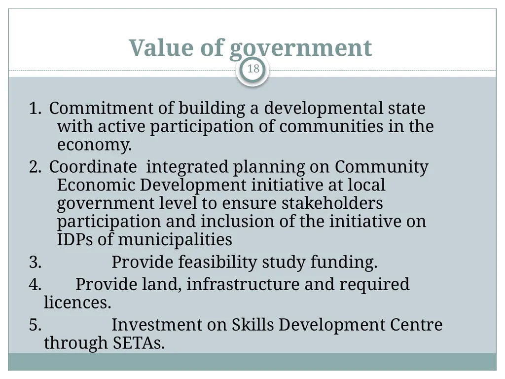 A Community Economic Development Model Based on - slide 18 of 33
