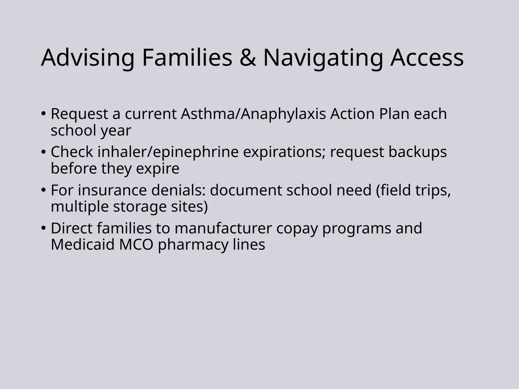 Update on Pediatric Allergy & Immunology Focus on - slide 40 of 47