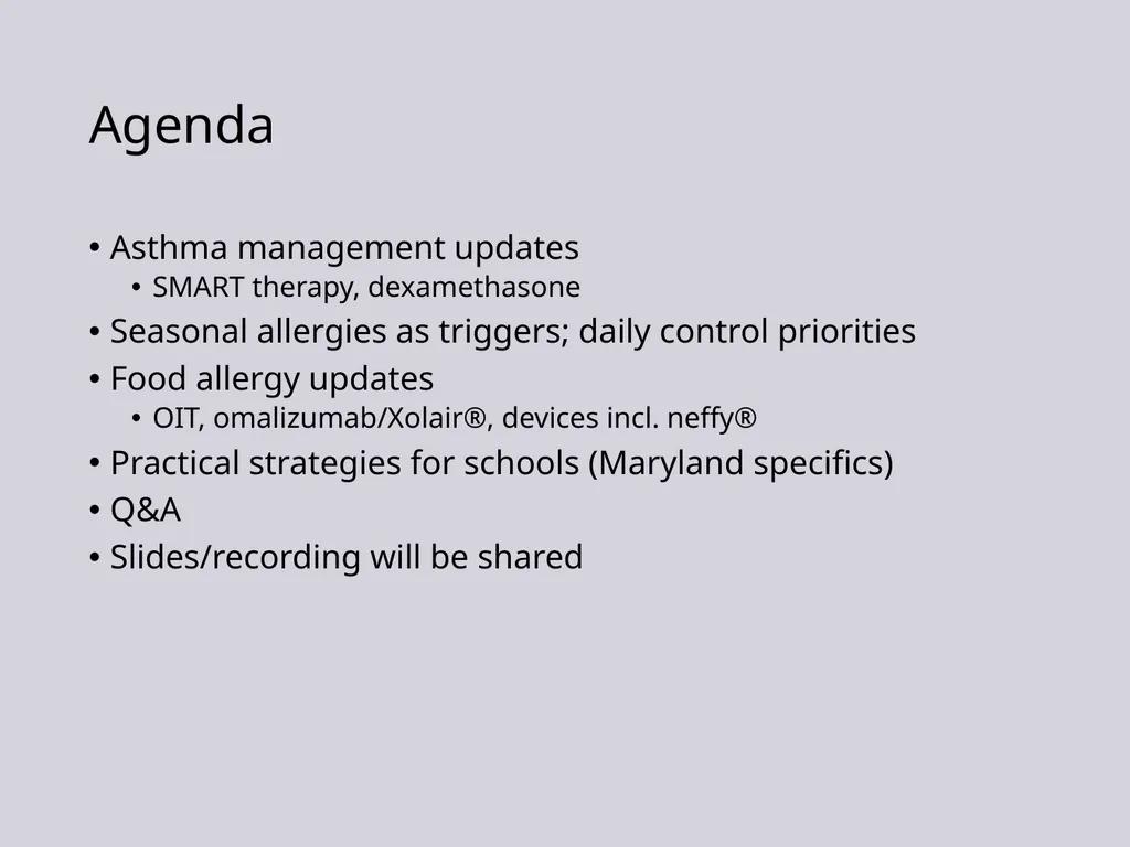 Update on Pediatric Allergy & Immunology Focus on - slide 4 of 47
