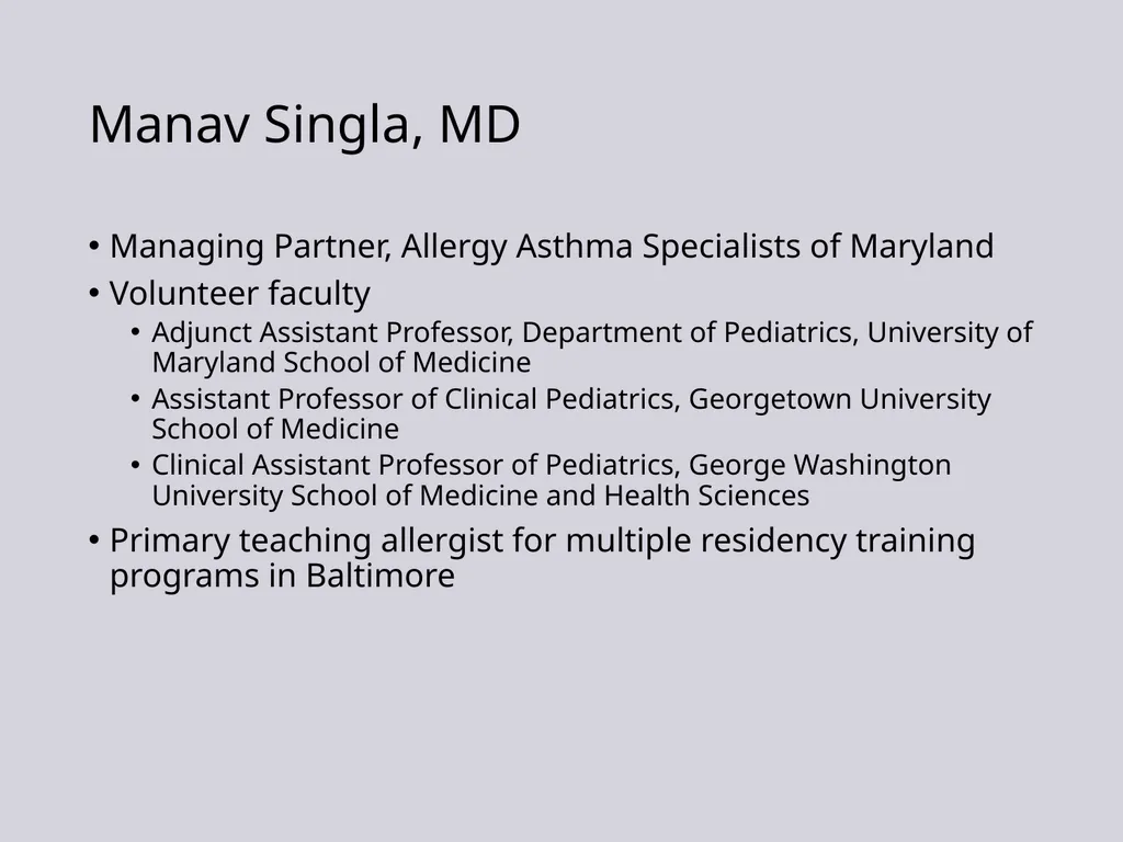 Update on Pediatric Allergy & Immunology Focus on - slide 2 of 47