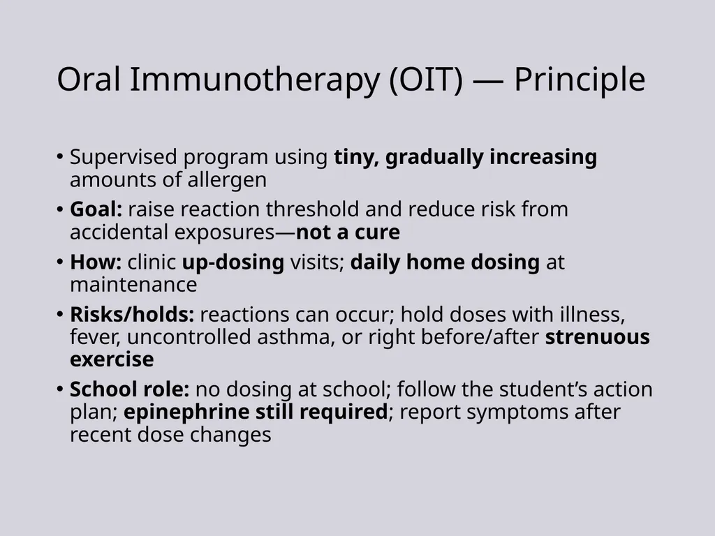 Update on Pediatric Allergy & Immunology Focus on - slide 32 of 47
