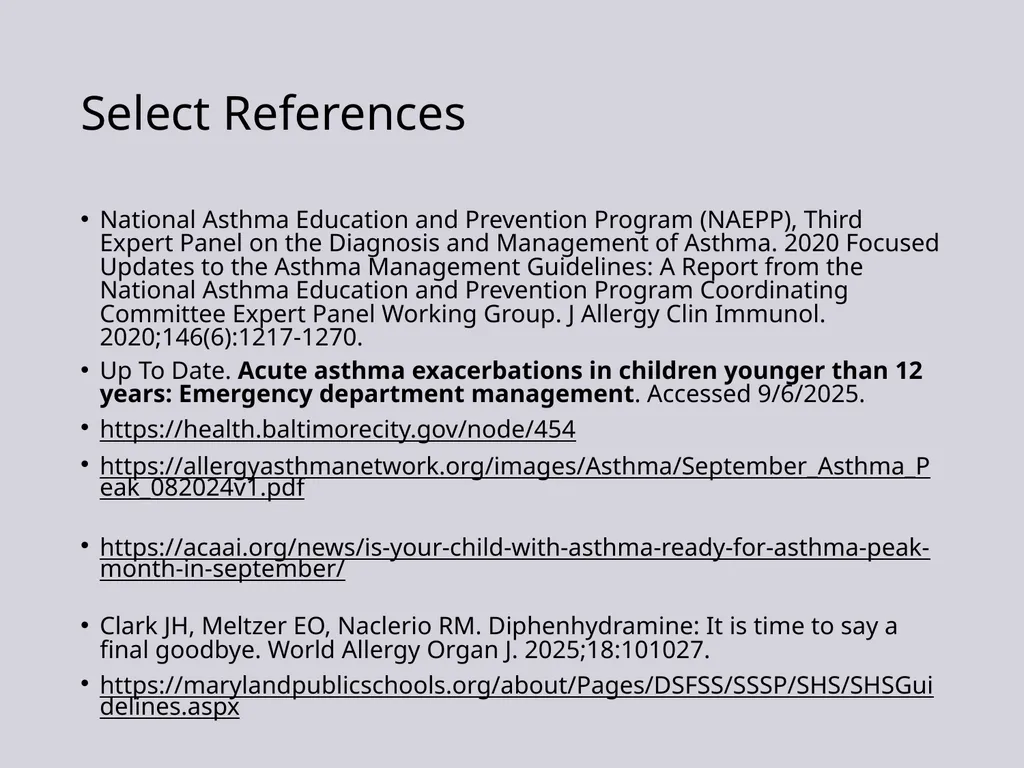 Update on Pediatric Allergy & Immunology Focus on - slide 47 of 47