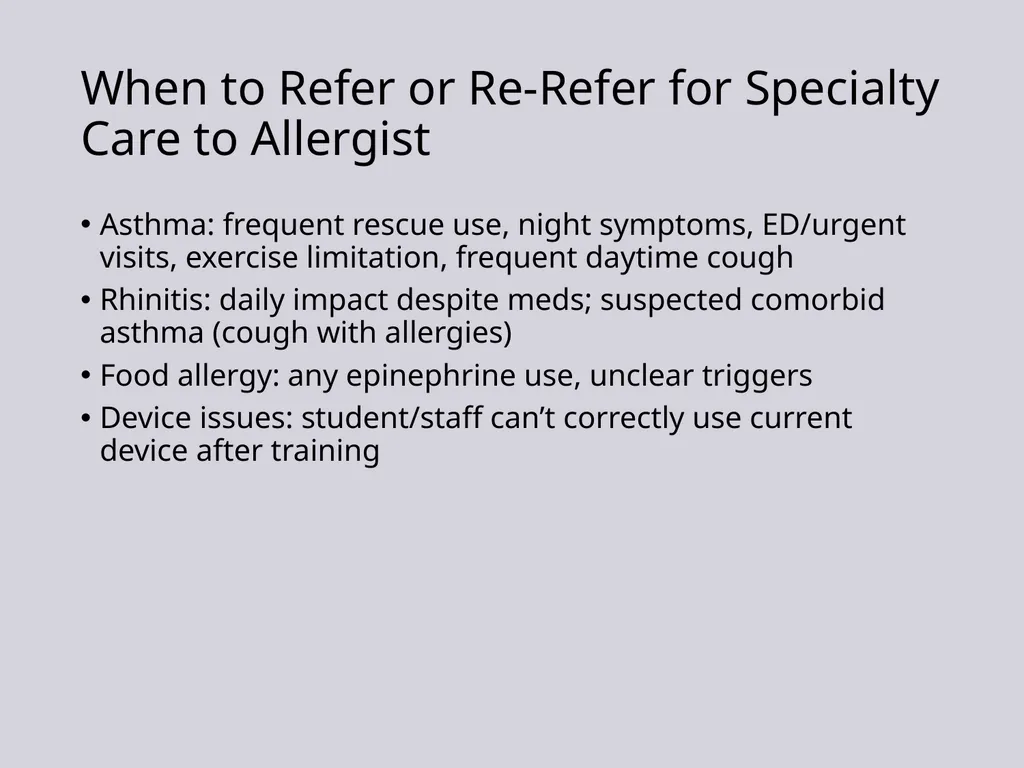 Update on Pediatric Allergy & Immunology Focus on - slide 41 of 47