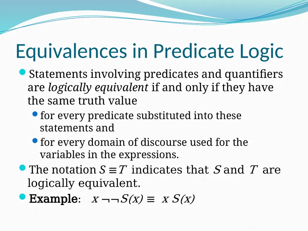 The Foundations: Logic and Proofs Chapter 1, Part - slide 20 of 57