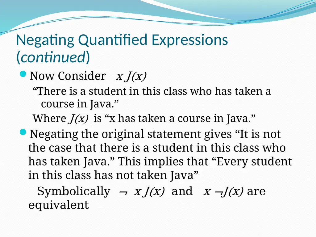 The Foundations: Logic and Proofs Chapter 1, Part - slide 23 of 57