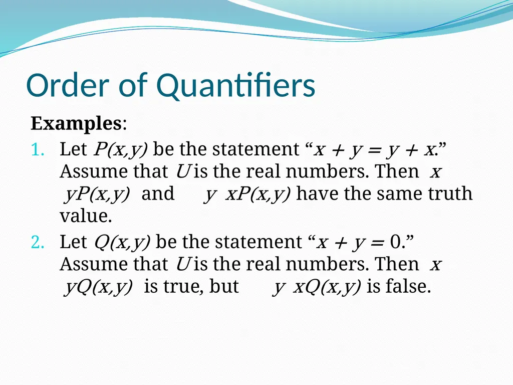 The Foundations: Logic and Proofs Chapter 1, Part - slide 45 of 57