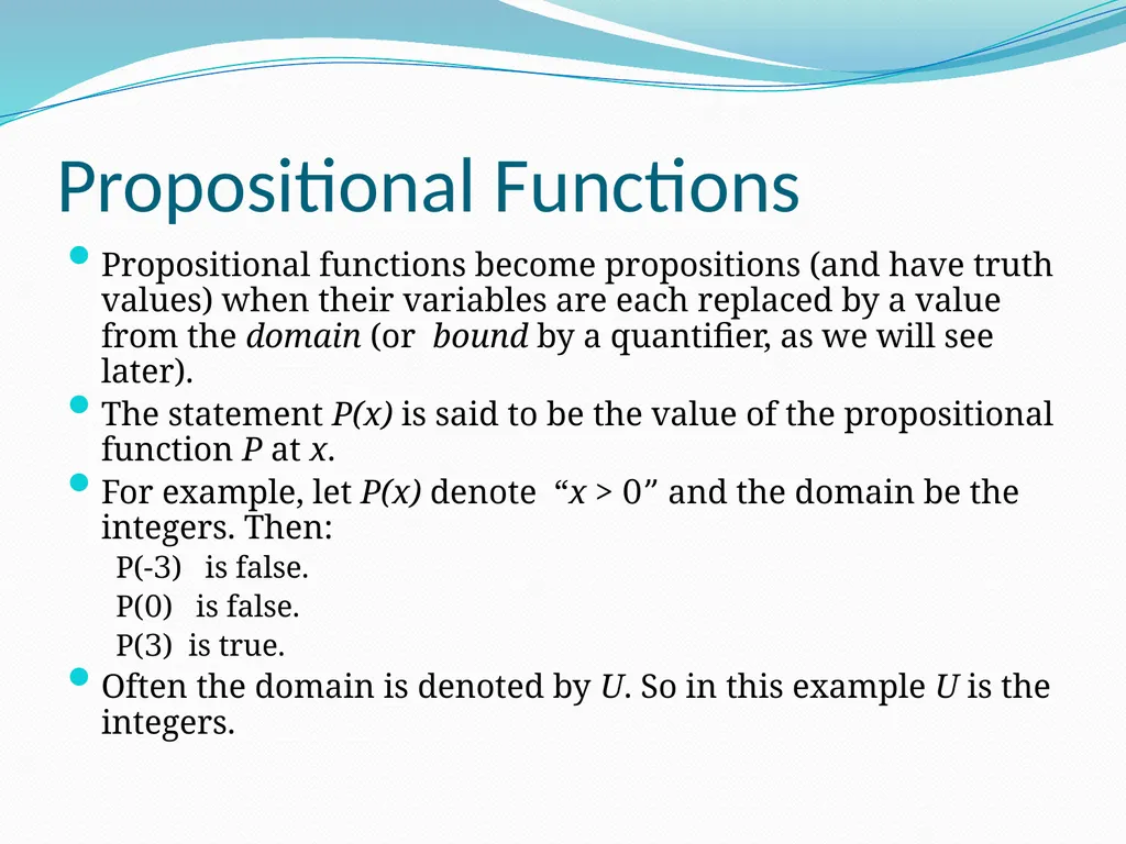 The Foundations: Logic and Proofs Chapter 1, Part - slide 7 of 57
