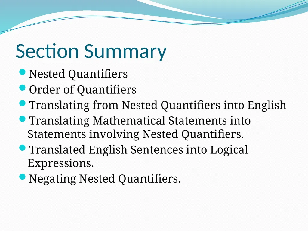 The Foundations: Logic and Proofs Chapter 1, Part - slide 42 of 57