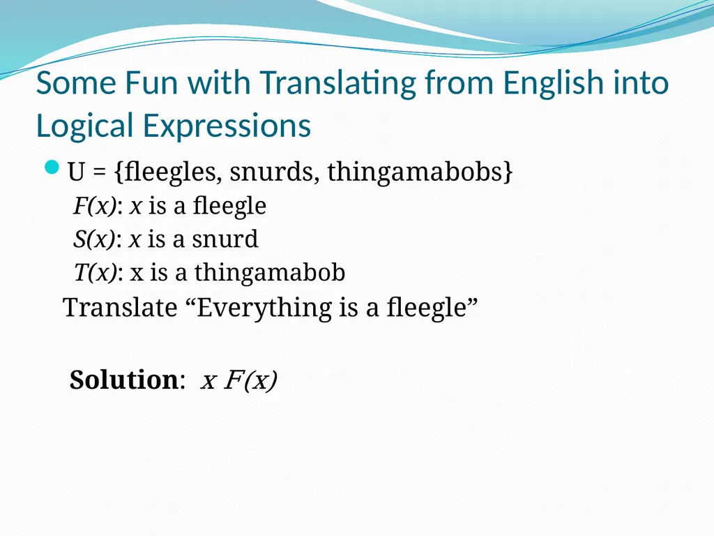 The Foundations: Logic and Proofs Chapter 1, Part - slide 26 of 57