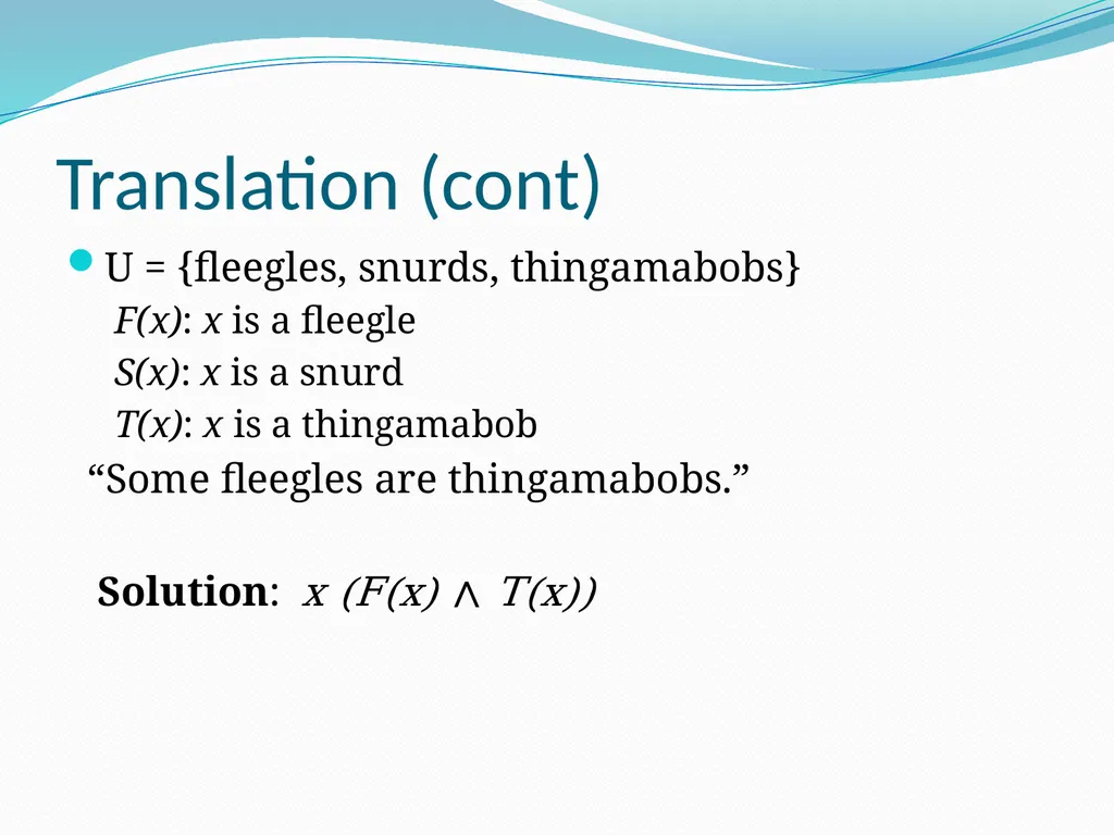 The Foundations: Logic and Proofs Chapter 1, Part - slide 29 of 57