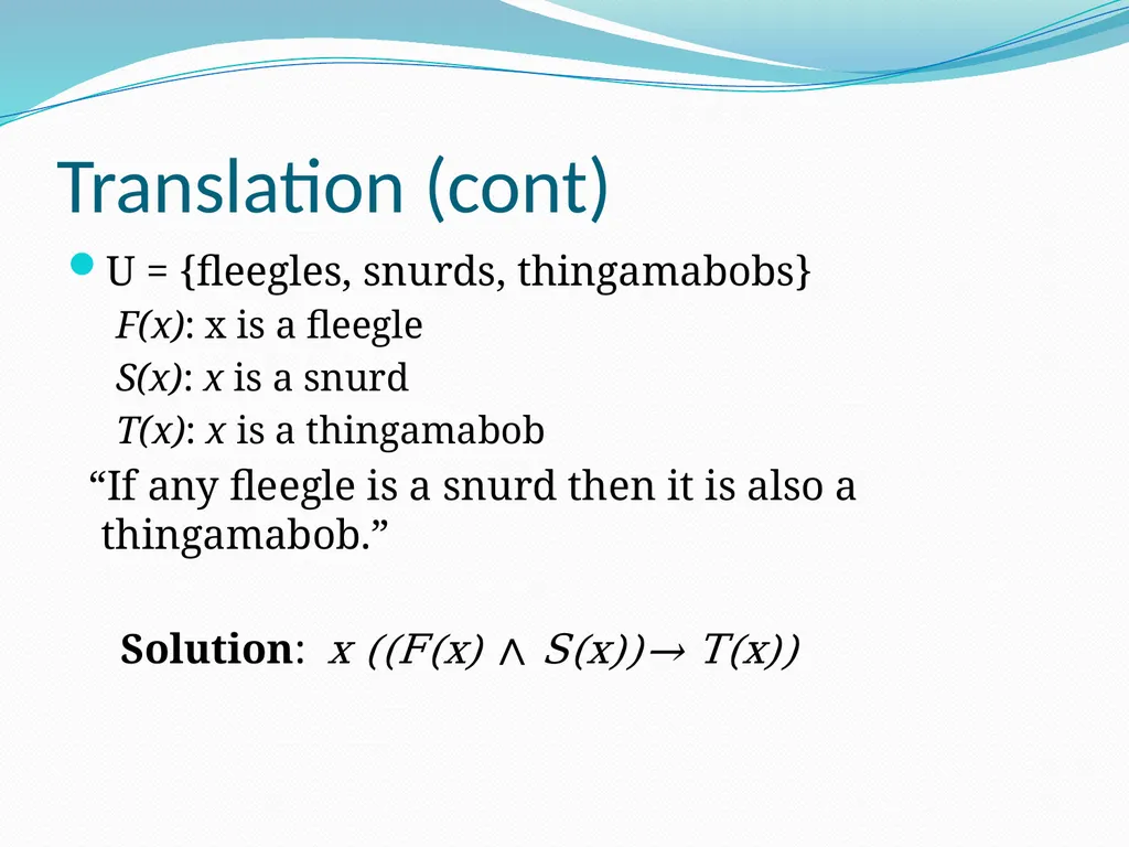 The Foundations: Logic and Proofs Chapter 1, Part - slide 31 of 57