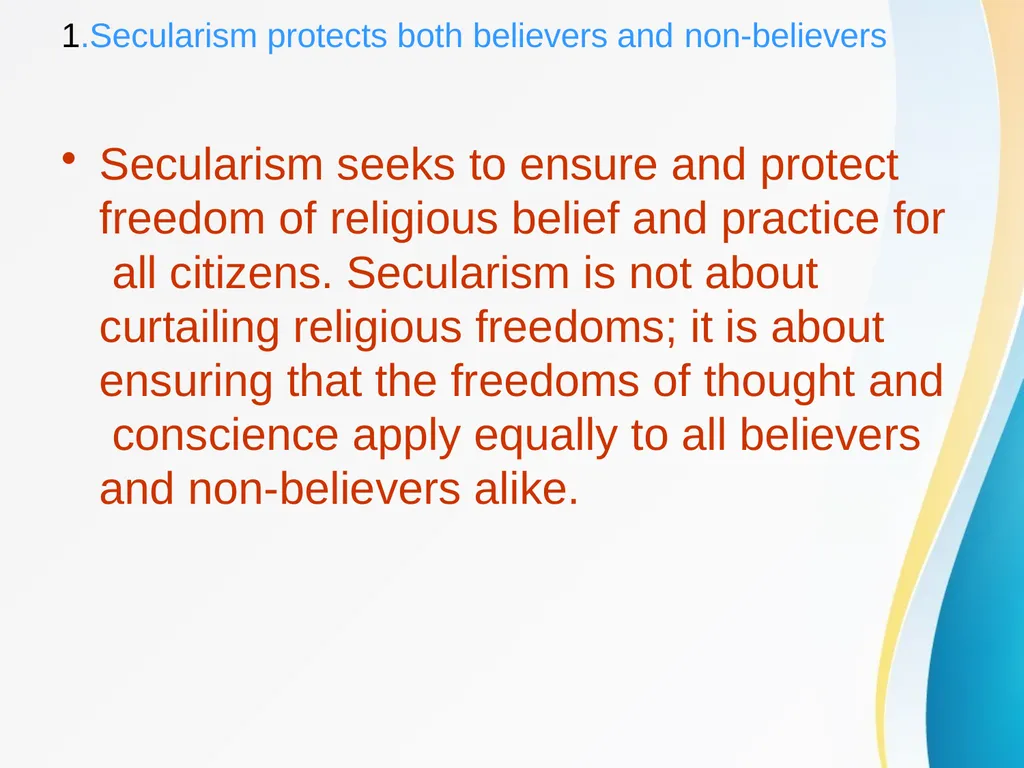 SECULARISM POWERPOINT PRESENTATION ON SECULARISM - slide 8 of 21