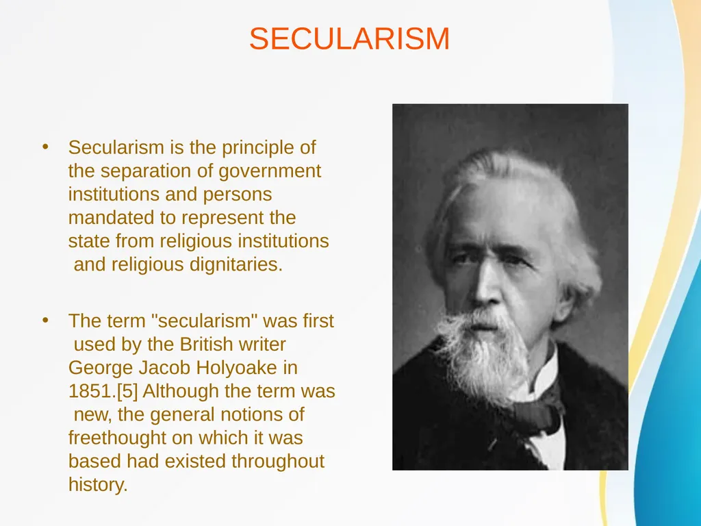 SECULARISM POWERPOINT PRESENTATION ON SECULARISM - slide 2 of 21