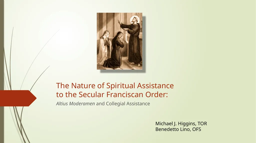 The Nature of Spiritual Assistance to the Secular - slide 1 of 30
