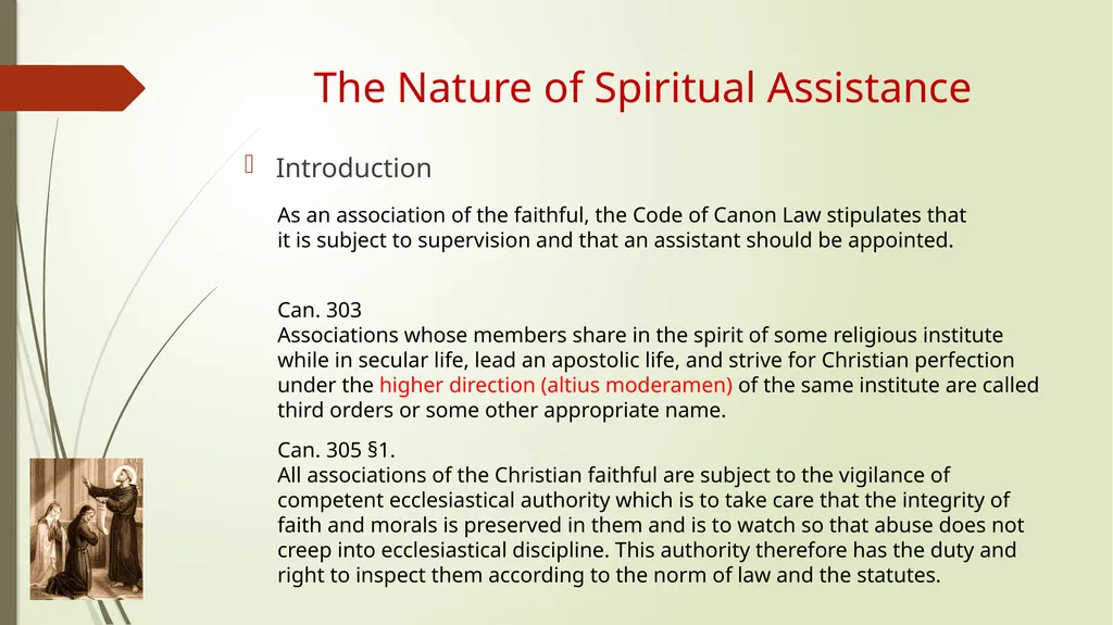 The Nature of Spiritual Assistance to the Secular - slide 4 of 30