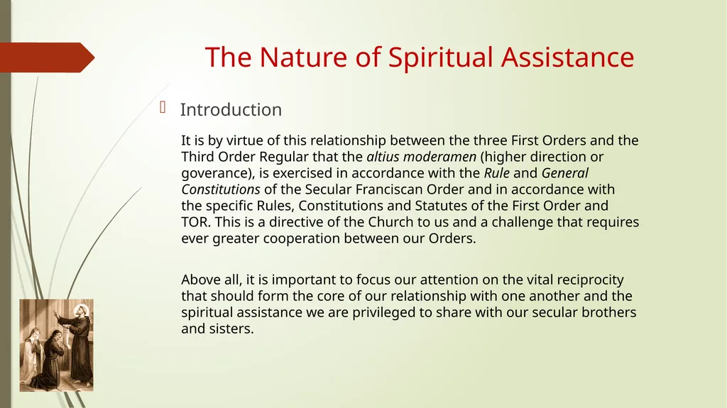 The Nature of Spiritual Assistance to the Secular - slide 7 of 30