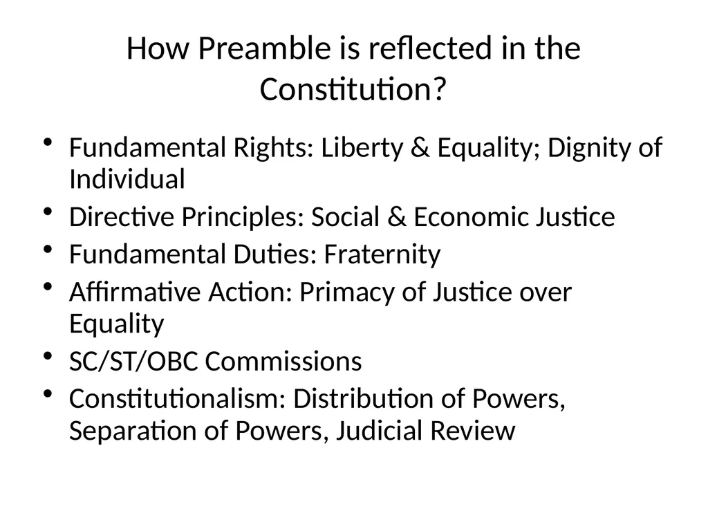 Preamble of Indian Constitution Paste preamble Why - slide 12 of 15