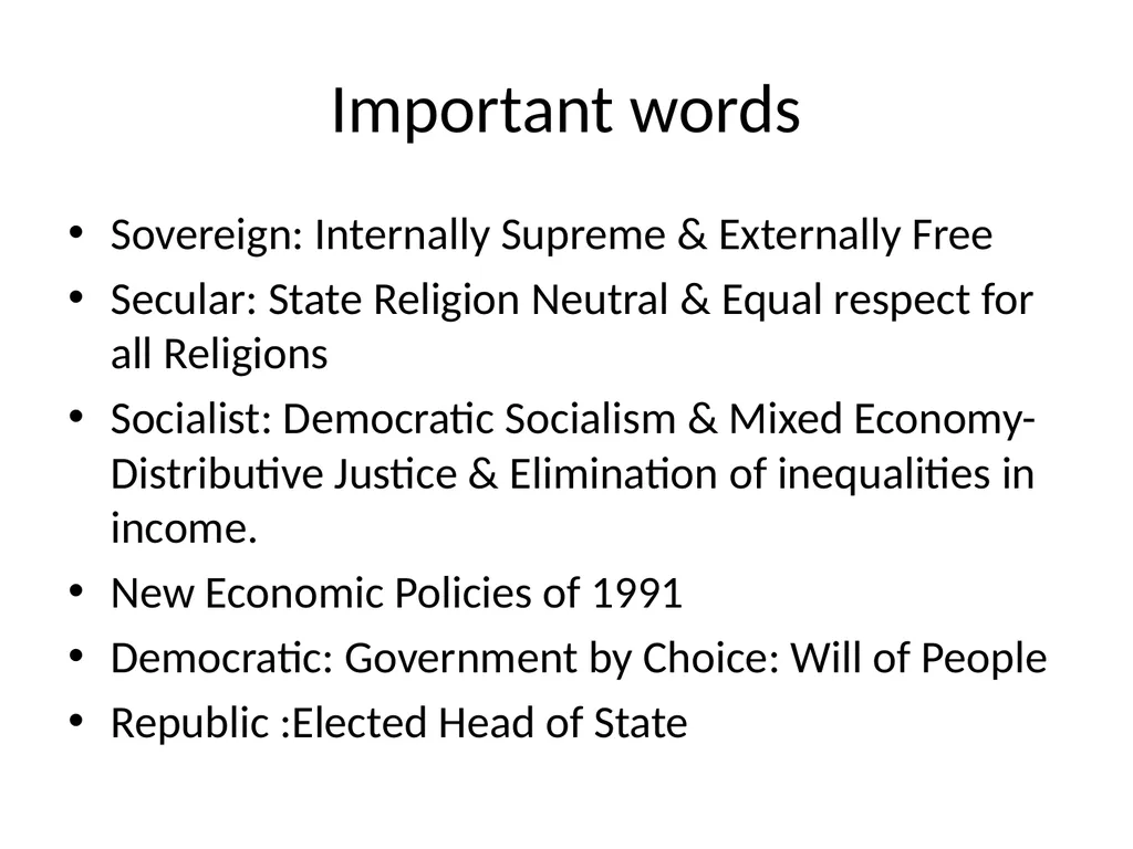 Preamble of Indian Constitution Paste preamble Why - slide 13 of 15