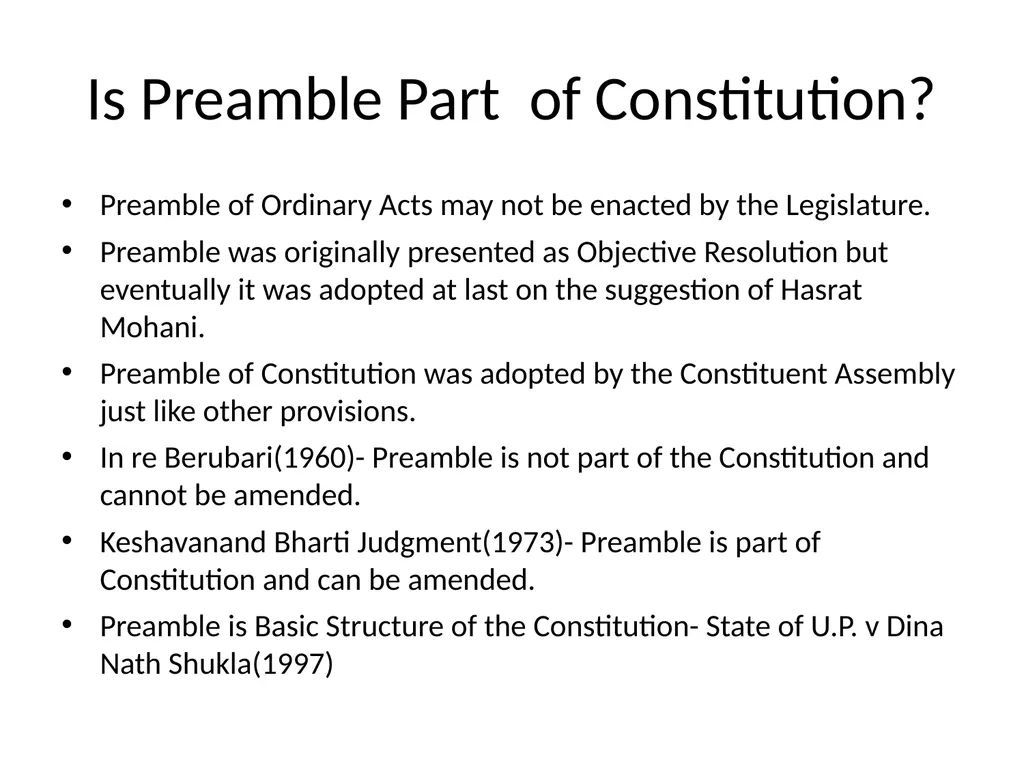 Preamble of Indian Constitution Paste preamble Why - slide 7 of 15