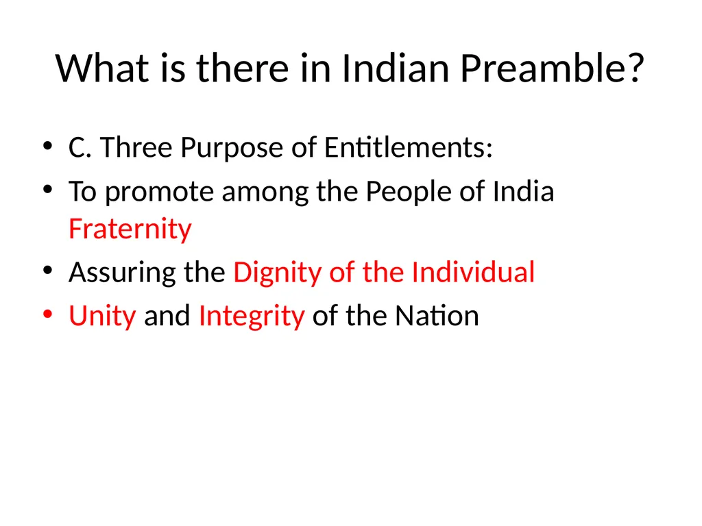 Preamble of Indian Constitution Paste preamble Why - slide 11 of 15