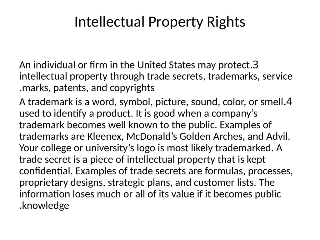 Intellectual Property Rights - Software ownership - slide 4 of 12