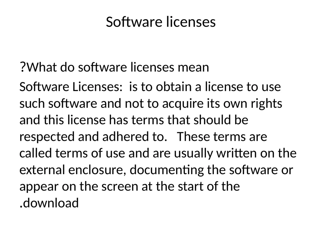 Intellectual Property Rights - Software ownership - slide 11 of 12