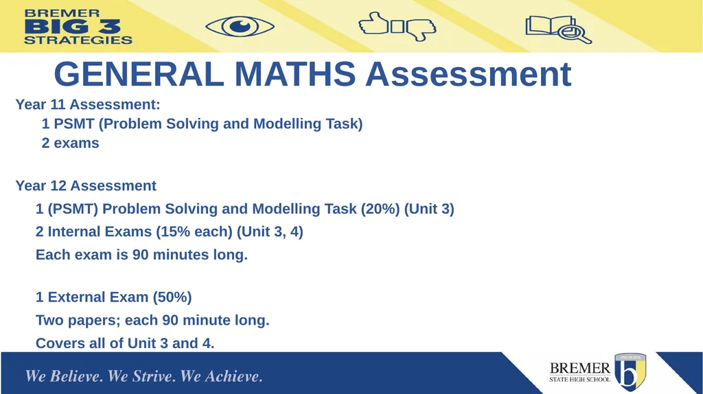 Bremer State High School Mathematics Subjects for - slide 6 of 13