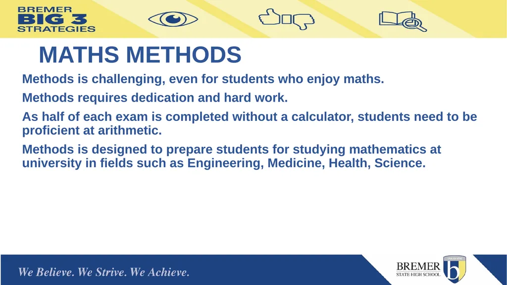 Bremer State High School Mathematics Subjects for - slide 9 of 13