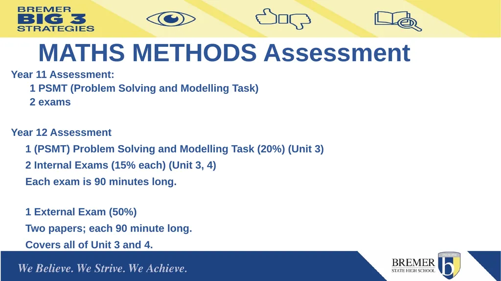 Bremer State High School Mathematics Subjects for - slide 8 of 13