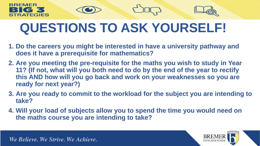 Bremer State High School Mathematics Subjects for - slide 13 of 13