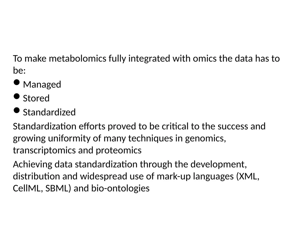 Current Progress in computational metabolomics - slide 11 of 33