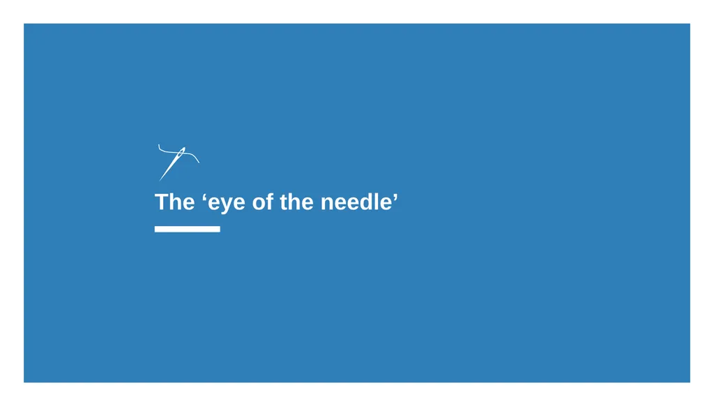 Finding the needle in the haystack Convergence of - slide 21 of 27