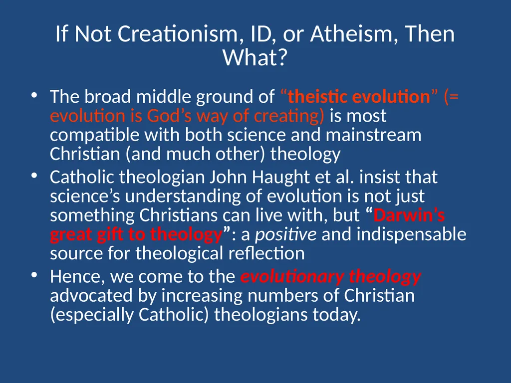 CREATION vs. EVOLUTION: IT’S NOT ABOUT SCIENCE - slide 11 of 15