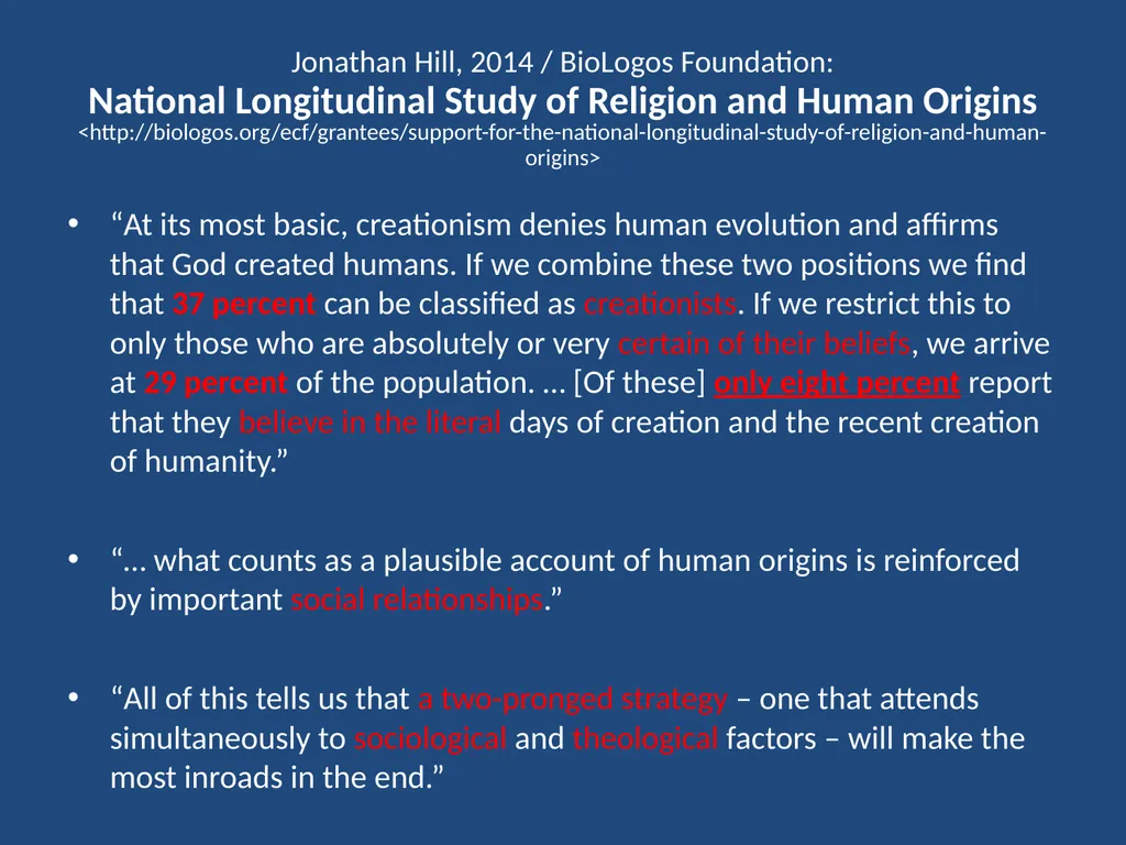 CREATION vs. EVOLUTION: IT’S NOT ABOUT SCIENCE - slide 10 of 15
