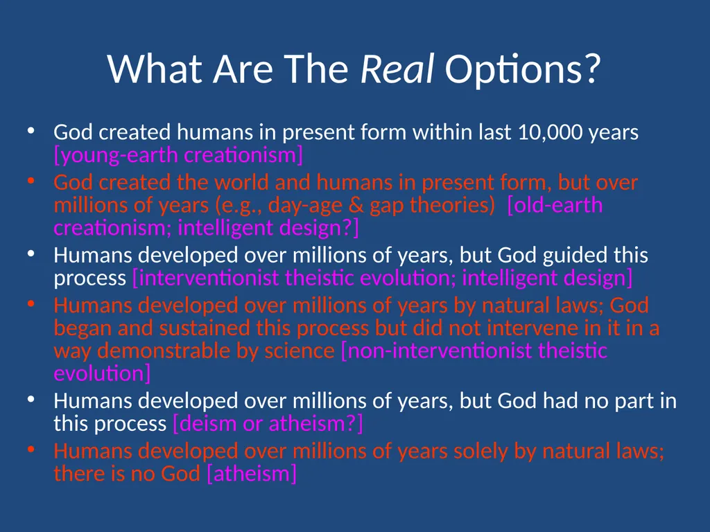 CREATION vs. EVOLUTION: IT’S NOT ABOUT SCIENCE - slide 8 of 15