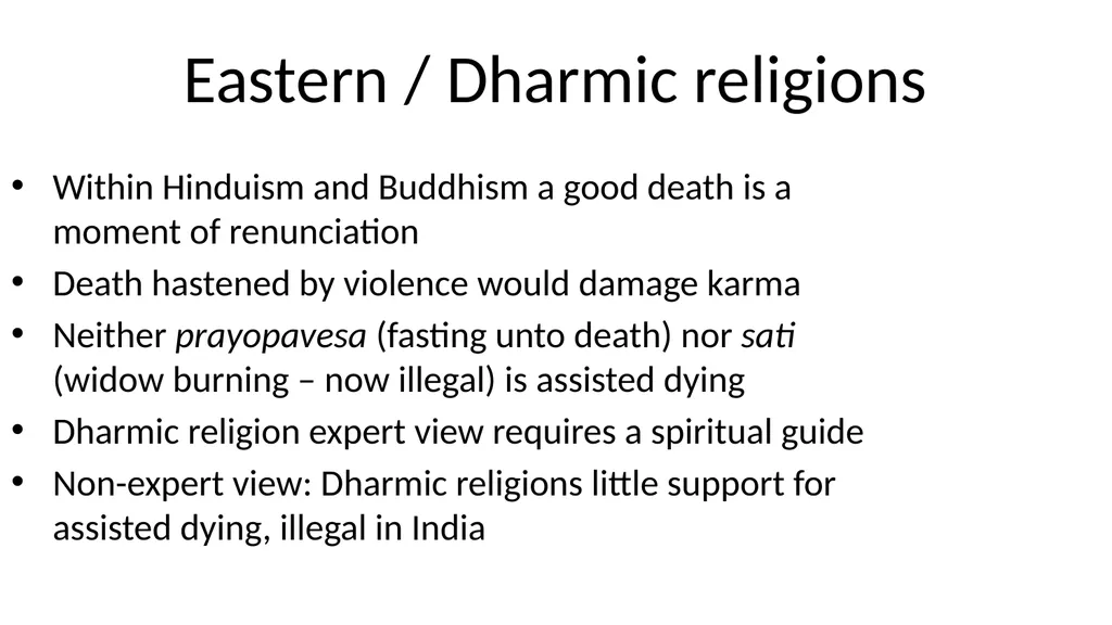 Religions and assisted dying: An overview Prof - slide 6 of 12