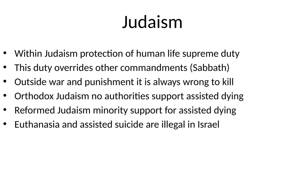 Religions and assisted dying: An overview Prof - slide 7 of 12