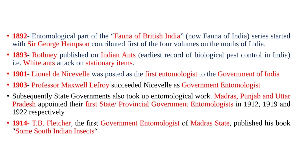 Topic: Introduction and History of Entomology II - slide 6 of 10