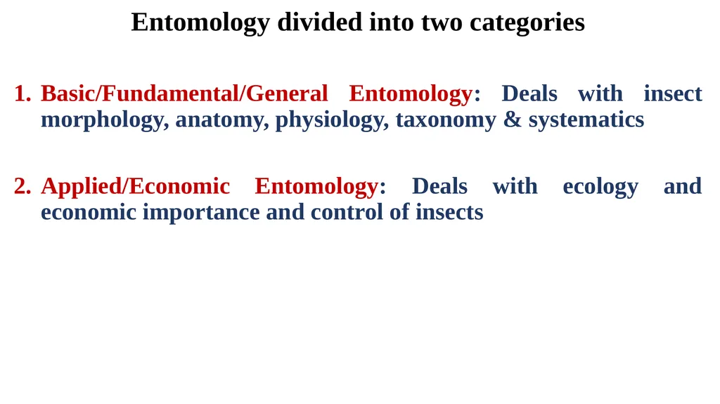 Topic: Introduction and History of Entomology II - slide 4 of 10