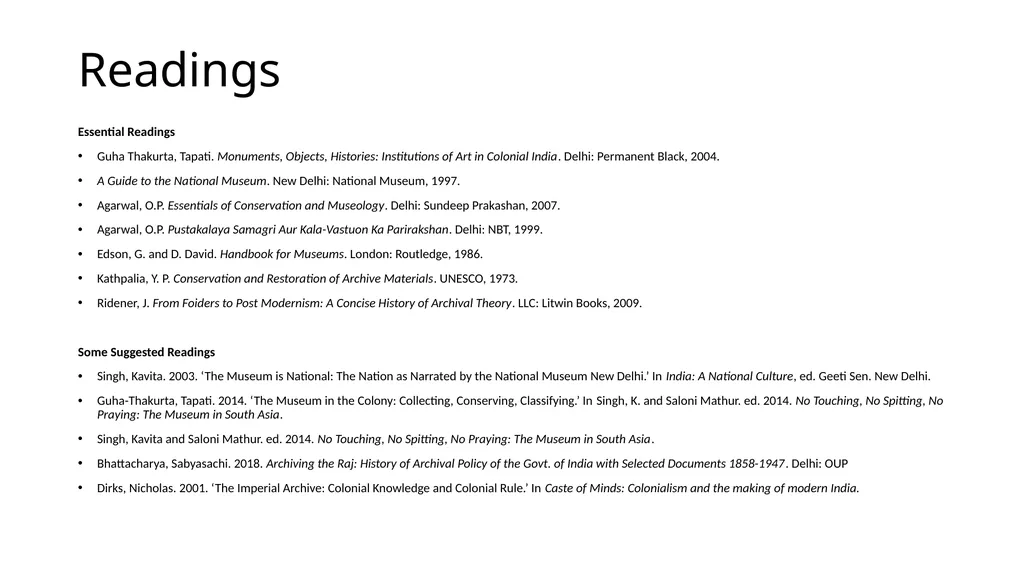 SEC IV: Archives and Museums BA PROG Third Year - slide 6 of 6