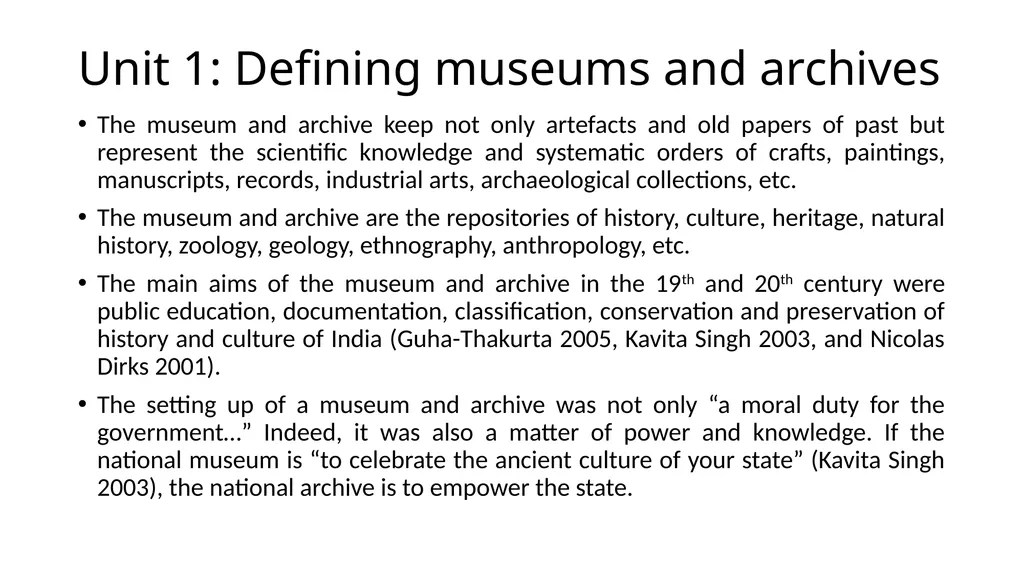 SEC IV: Archives and Museums BA PROG Third Year - slide 3 of 6
