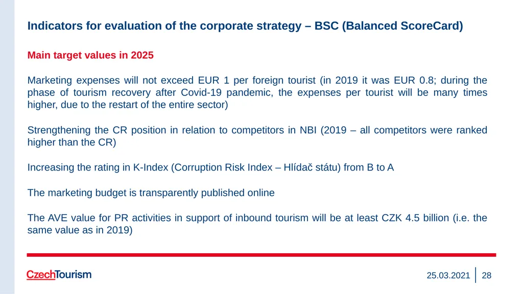 Strategy of the CzechTourism Agency and Czech - slide 28 of 40