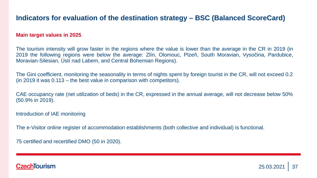 Strategy of the CzechTourism Agency and Czech - slide 37 of 40