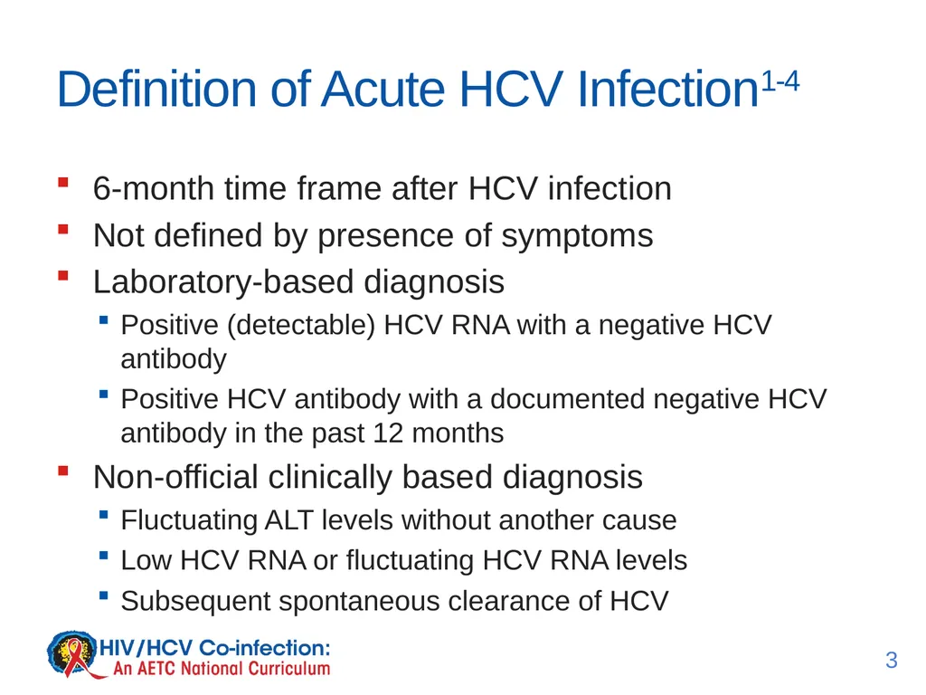 July 2017 Lesson 2: Acute Hepatitis C Virus - slide 3 of 15