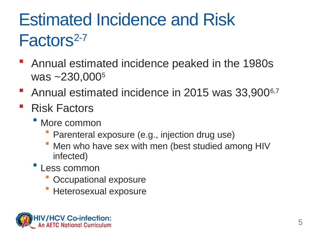 July 2017 Lesson 2: Acute Hepatitis C Virus - slide 5 of 15