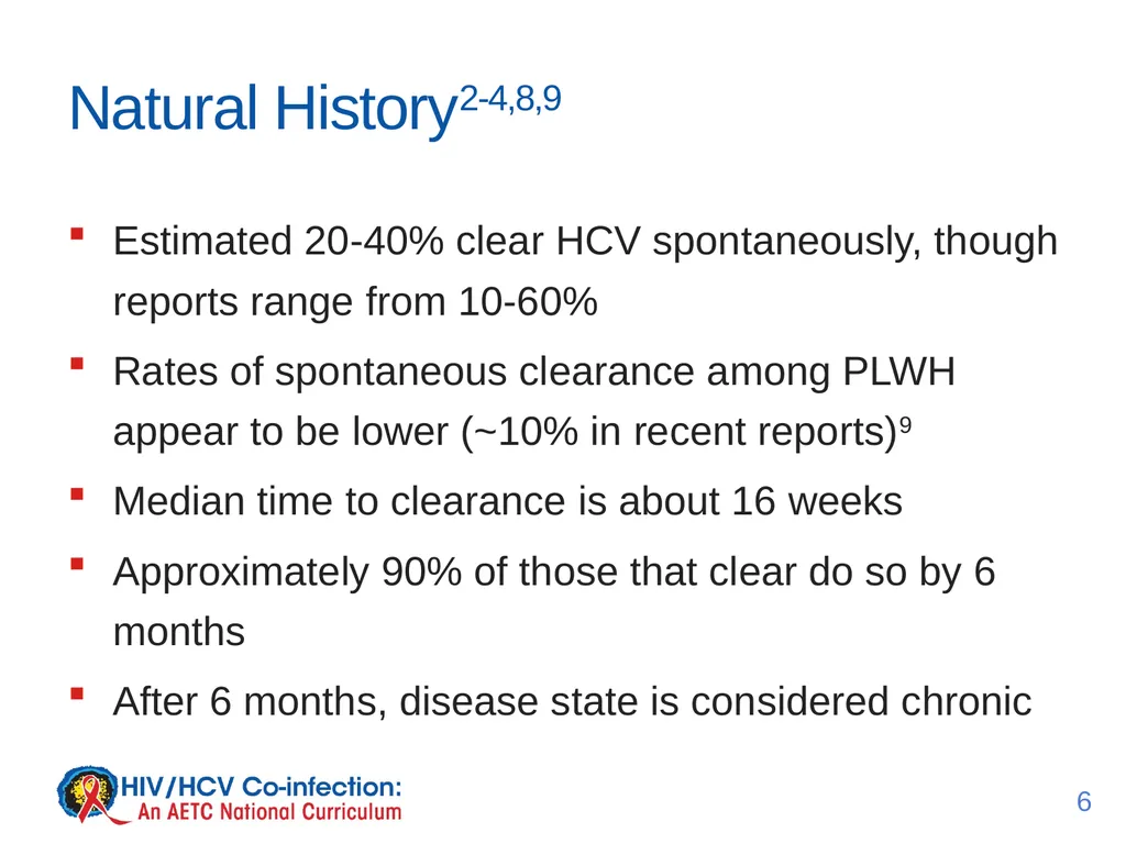 July 2017 Lesson 2: Acute Hepatitis C Virus - slide 6 of 15