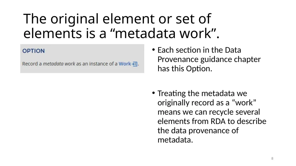 Data Provenance Module 9 1 Navigate the Data - slide 8 of 22