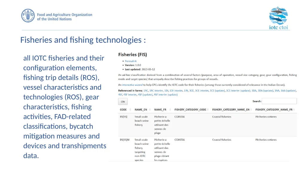 IOTC forms for reporting datasets - slide 8 of 31