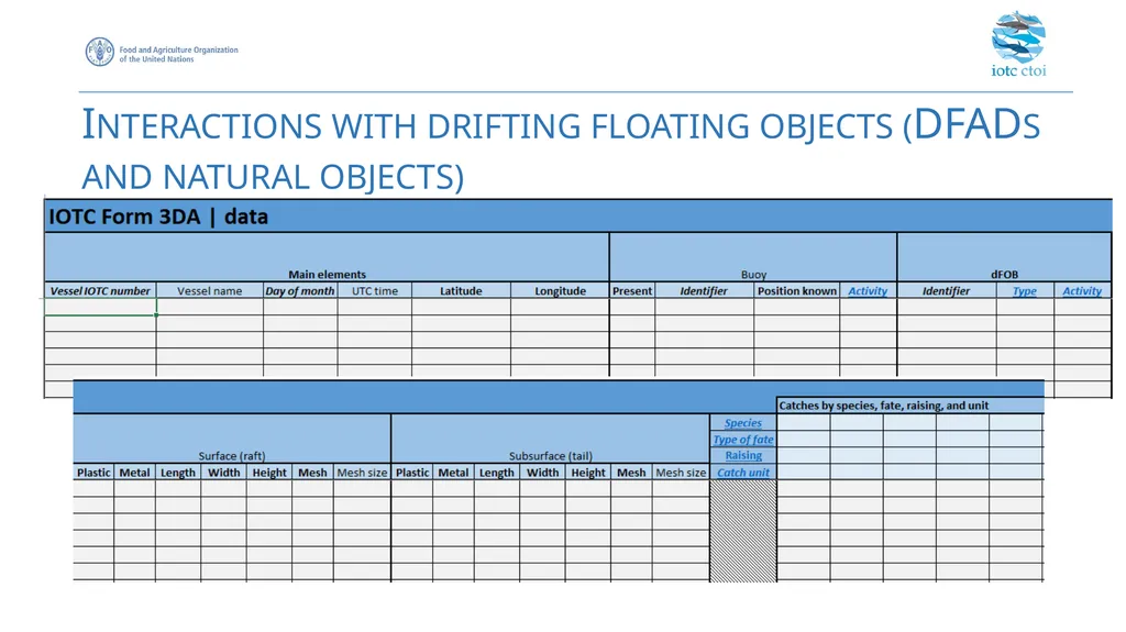 IOTC forms for reporting datasets - slide 24 of 31